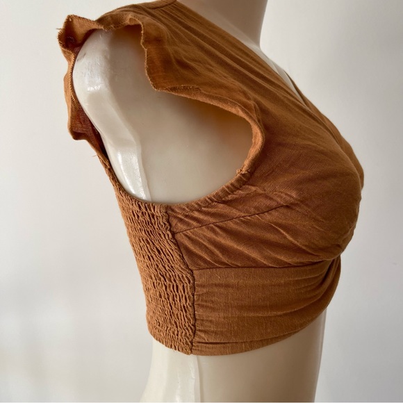 Sleeveless Going Out Knot Detail Cropped Top Blouse - Picture 3 of 5